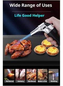 JiFENG Torch Lighters,Jet Flame Lighter Portable Refillable Lighter for Oudoor,Bake, BBQ, Camping  - Image 4