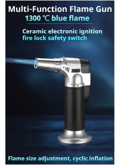 JiFENG Torch Lighters,Jet Flame Lighter Portable Refillable Lighter for Oudoor,Bake, BBQ, Camping  - Image 2
