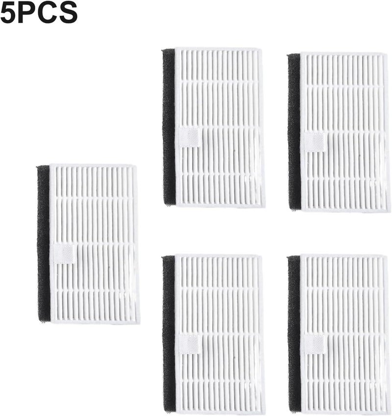 Replacement Filter Kit for Liectroux G7 Vacuum Cleaner, for AENO RC4S and EVOLUTION AIRO, 5-Pack Accessory Set, Plastic + Filter Paper, Black + White - Image 5