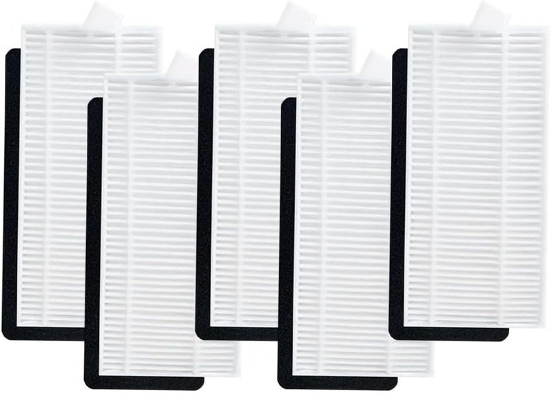 Replacement Filter Kit for Liectroux G7 Vacuum Cleaner, for AENO RC4S and EVOLUTION AIRO, 5-Pack Accessory Set, Plastic + Filter Paper, Black + White - Image 3