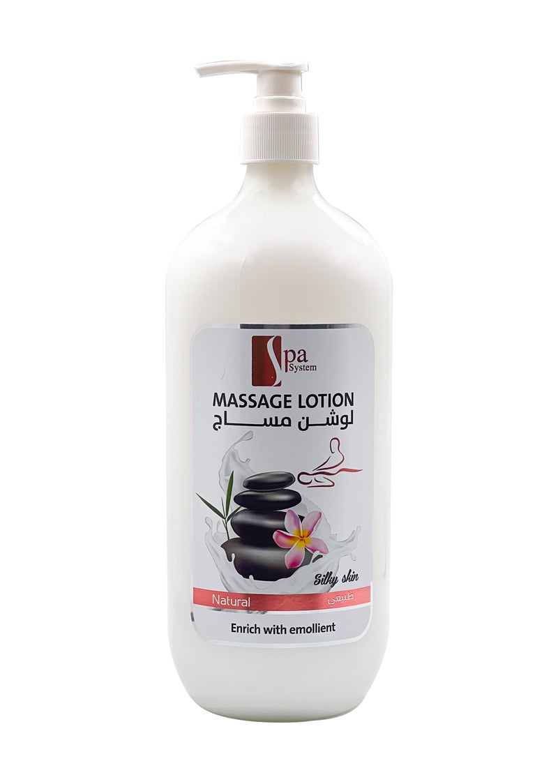 Spa System Massage Lotion Nature Enrich With Emolient 1000 Ml