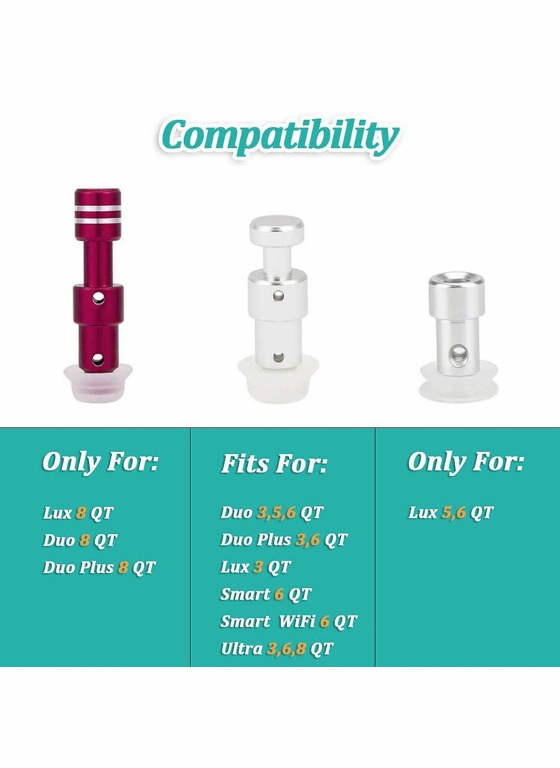Y&D - Steam Release Handle Original Float Valve Replacement Parts Universal Pressure for Instant Pot with 3 Silicone Caps Gaskets Ultra 3, 6, 8 QT Electric Cooker - Image 1