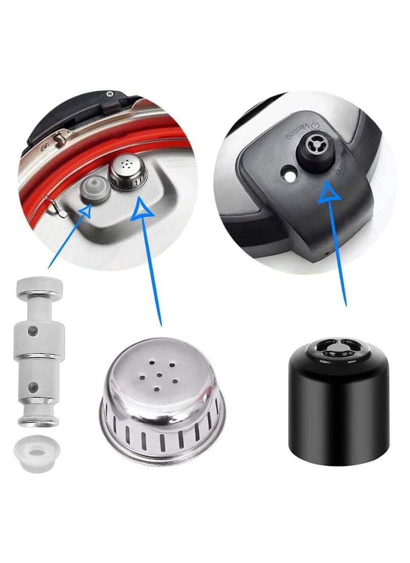Y&D - Steam Release Handle Original Float Valve Replacement Parts Universal Pressure for Instant Pot with 3 Silicone Caps Gaskets Ultra 3, 6, 8 QT Electric Cooker - Image 1