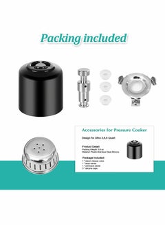 Y&D Steam Release Handle Original Float Valve Replacement Parts Universal Pressure for Instant Pot with 3 Silicone Caps Gaskets Ultra 3, 6, 8 QT Electric Cooker  - Image 3