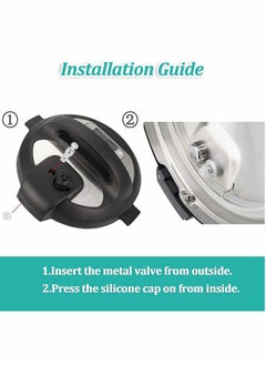 Y&D Steam Release Handle Original Float Valve Replacement Parts Universal Pressure for Instant Pot with 3 Silicone Caps Gaskets Ultra 3, 6, 8 QT Electric Cooker  - Image 4