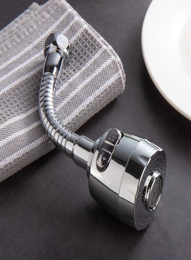 pepplo® Kitchen Faucet Aerator Sink Tap Sprayer Head -360 Degree Rotatable ABS Anti-Splash Faucet Sprayer Head Replacement - Sink Nozzle Attachment with 2 Modes (Faucet Head with Nozzel) - Image 2