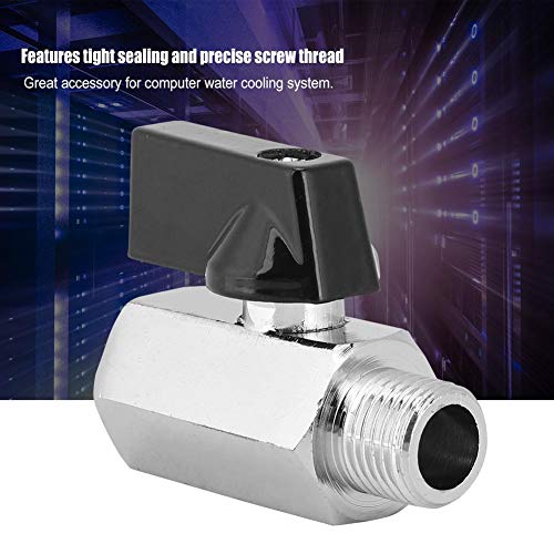 Bewinner Water Cooling Valve, G1/4 Threads Cooling Valves with Handle Design Water Ball Valve for Computer Water Cooling System - Image 4