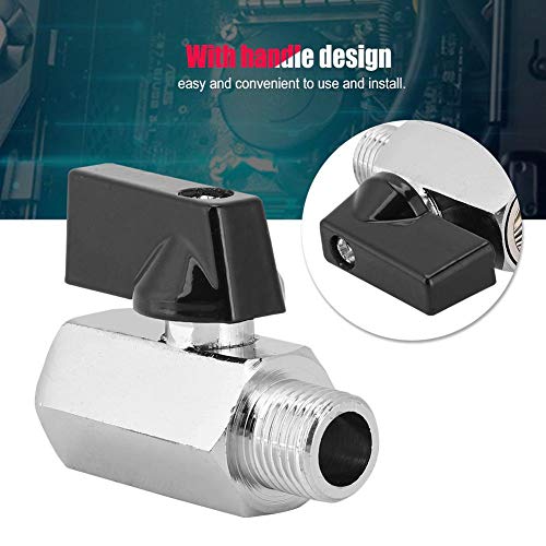 Bewinner Water Cooling Valve, G1/4 Threads Cooling Valves with Handle Design Water Ball Valve for Computer Water Cooling System - Image 3