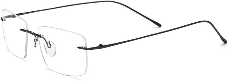 FONEX Titanium Glasses Frame,Rimless Frameless Optical Eyewear Eyeglasses for Men and Women F85634 - Image 4