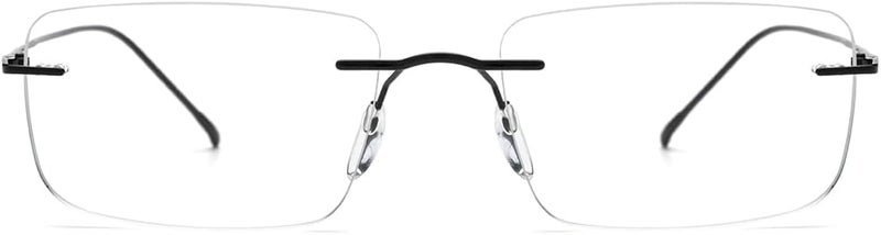 FONEX Titanium Glasses Frame,Rimless Frameless Optical Eyewear Eyeglasses for Men and Women F85634 - Image 3
