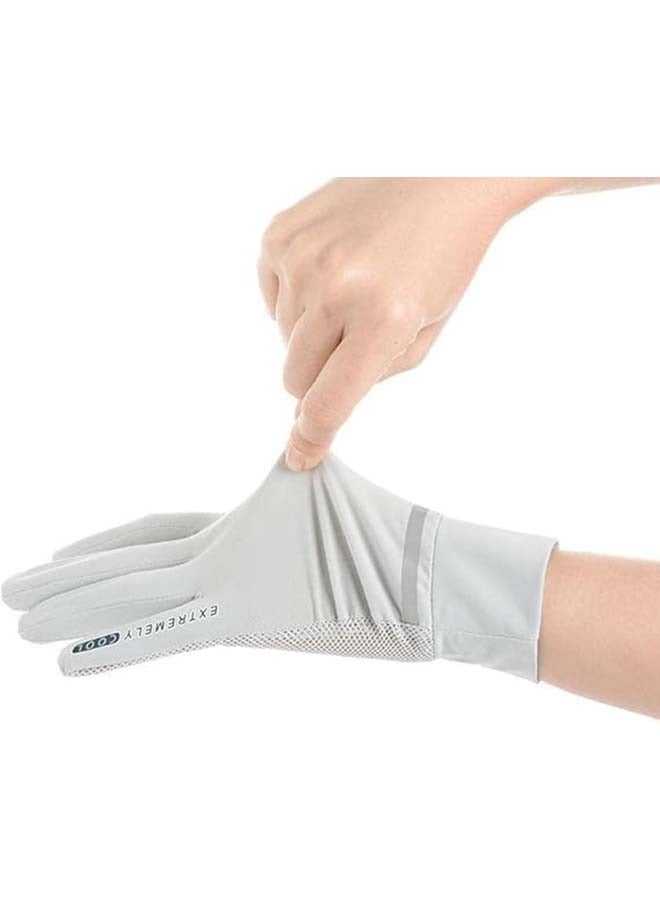 MJZ Driving gloves sun protection gloves mittens women driving gloves,  Women's Sun Protection Quick Dry Anti Slip Driving Gloves One Size  - Image 2