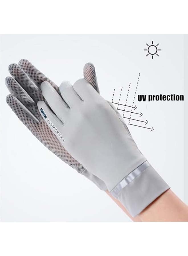 MJZ Driving gloves sun protection gloves mittens women driving gloves,  Women's Sun Protection Quick Dry Anti Slip Driving Gloves One Size  - Image 5
