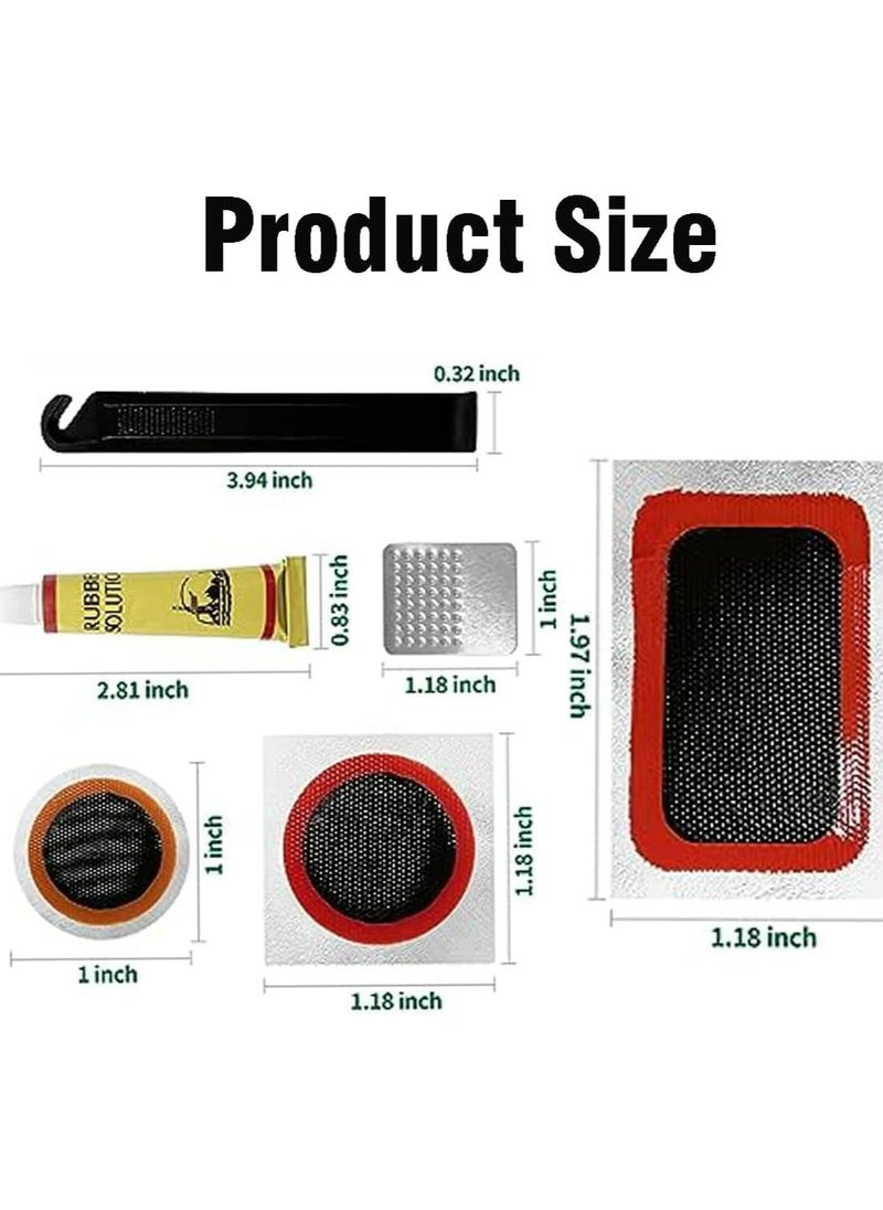 CMGTYYD Bike Tire Repair Kits, Bycicle Inner Tube Puncture Patch Kit with Portable Storage Box, Bicycle Tube Patch Kits for Cycling, Motorcycle, Inflatable Rubber  - Image 2