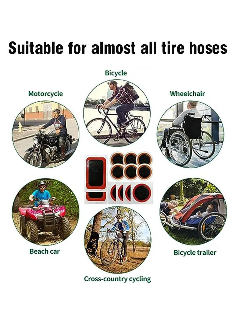 CMGTYYD Bike Tire Repair Kits, Bycicle Inner Tube Puncture Patch Kit with Portable Storage Box, Bicycle Tube Patch Kits for Cycling, Motorcycle, Inflatable Rubber  - Image 4