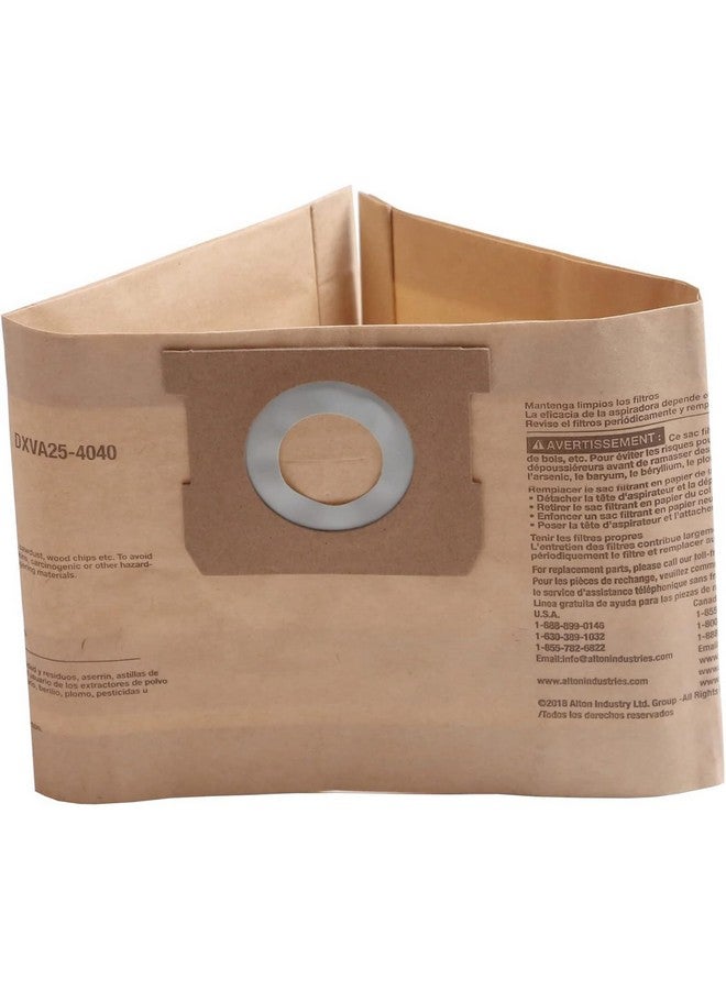 DEWALT 3-Piece Standard Dust Bag for Wet Dry Toolbox Vacuum Brown 21.2 x 3.4 x 24 cm DXVA25-4240 - Image 1
