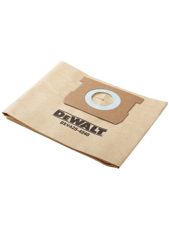 DEWALT 3-Piece Standard Dust Bag for Wet Dry Toolbox Vacuum Brown 21.2 x 3.4 x 24 cm DXVA25-4240 - Image 3