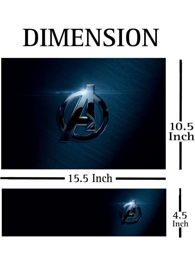 Home Trove ANCIARY Full Laptop Skin Bubble-Free HD Quality Sticker for Laptops Upto 15.6" Compatible with Apple/Dell/HP/Lenovo/Acer/Asus/Sony (Dustproof|Waterproof|Scratchproof|Reusable) - Avengers BL FL6  - Image 3