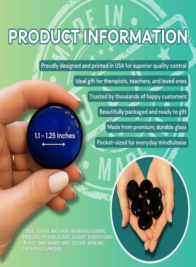 Lifeforce Glass Recovery Stones, 6 Daily Reminders for Encouragement in Sobriety on Glass Stones. Perfect for 12 Step Set I. - Image 3