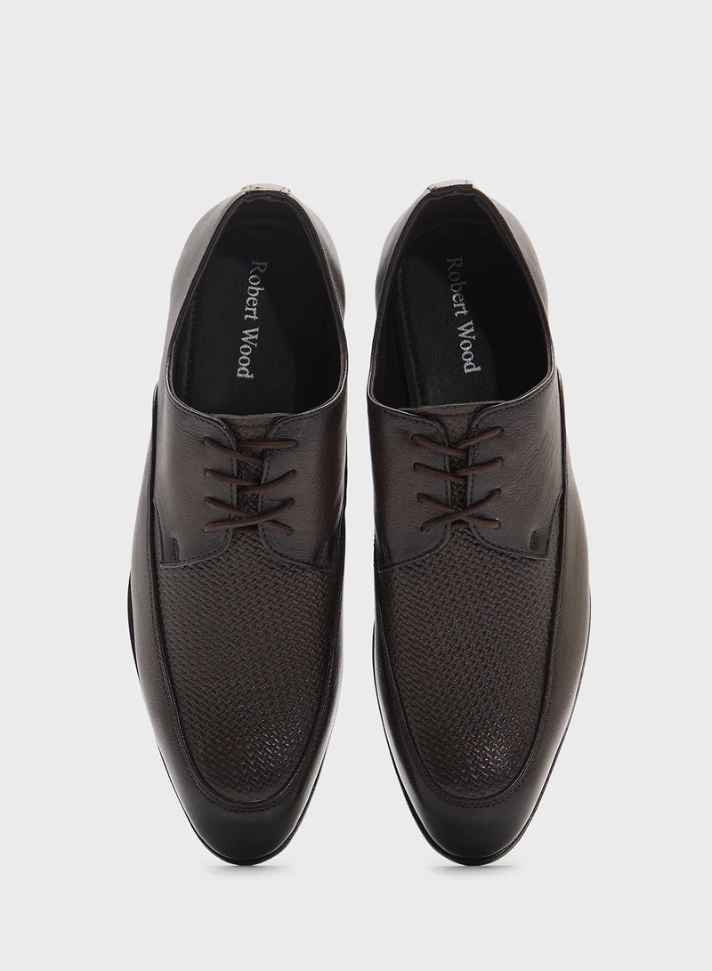 Robert Wood Genuine Leather Formal Lace Ups