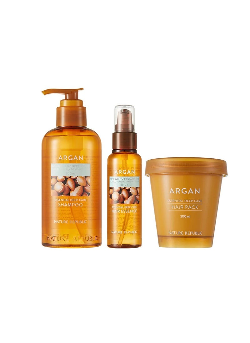 NATURE REPUBLIC - Argan Package Complete hair care package - 3 products - Image 1