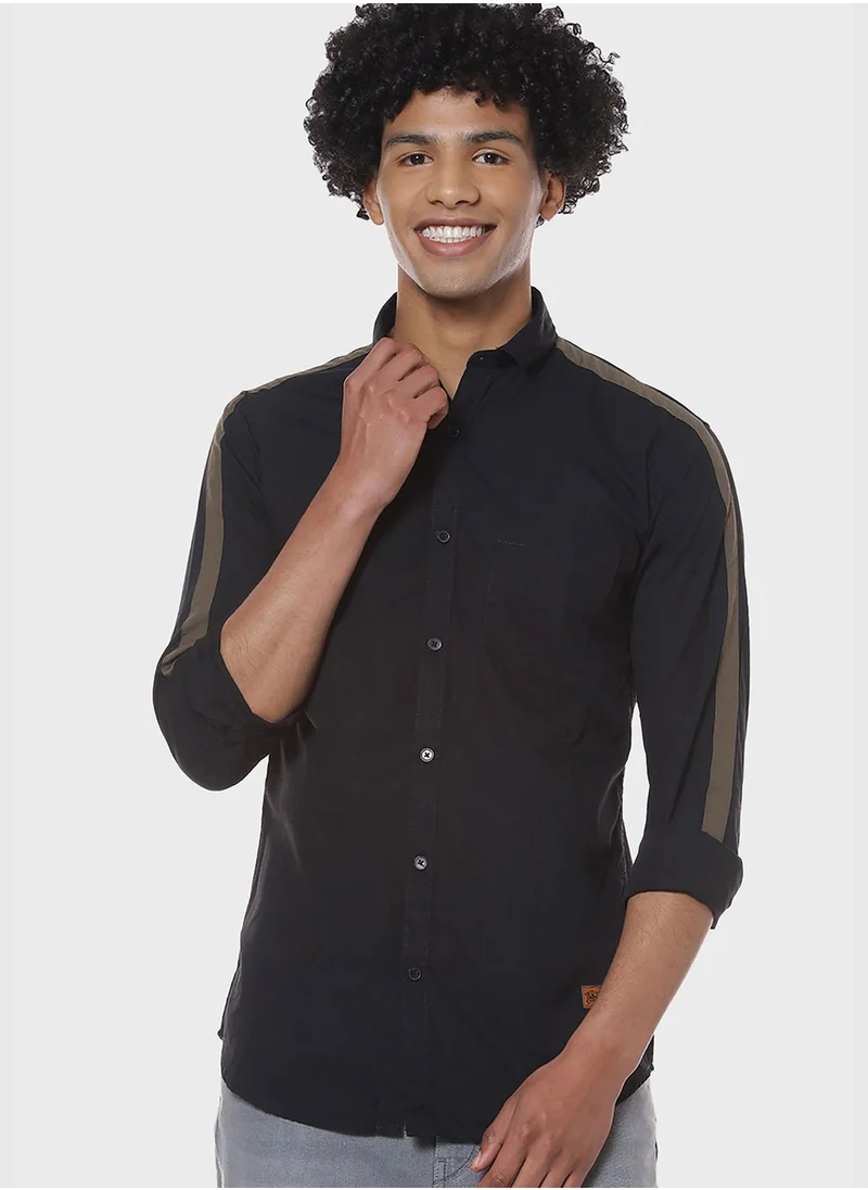 Campus Sutra Button Down Regular Shirt