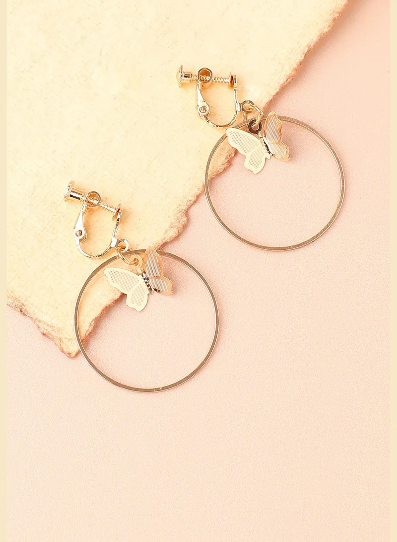 SOHI Gold Plated Designer Party Drop Earring For Women