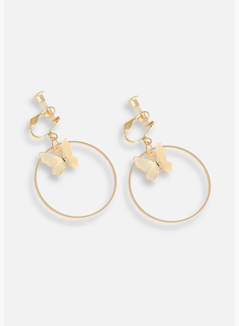 SOHI Gold Plated Designer Party Drop Earring For Women