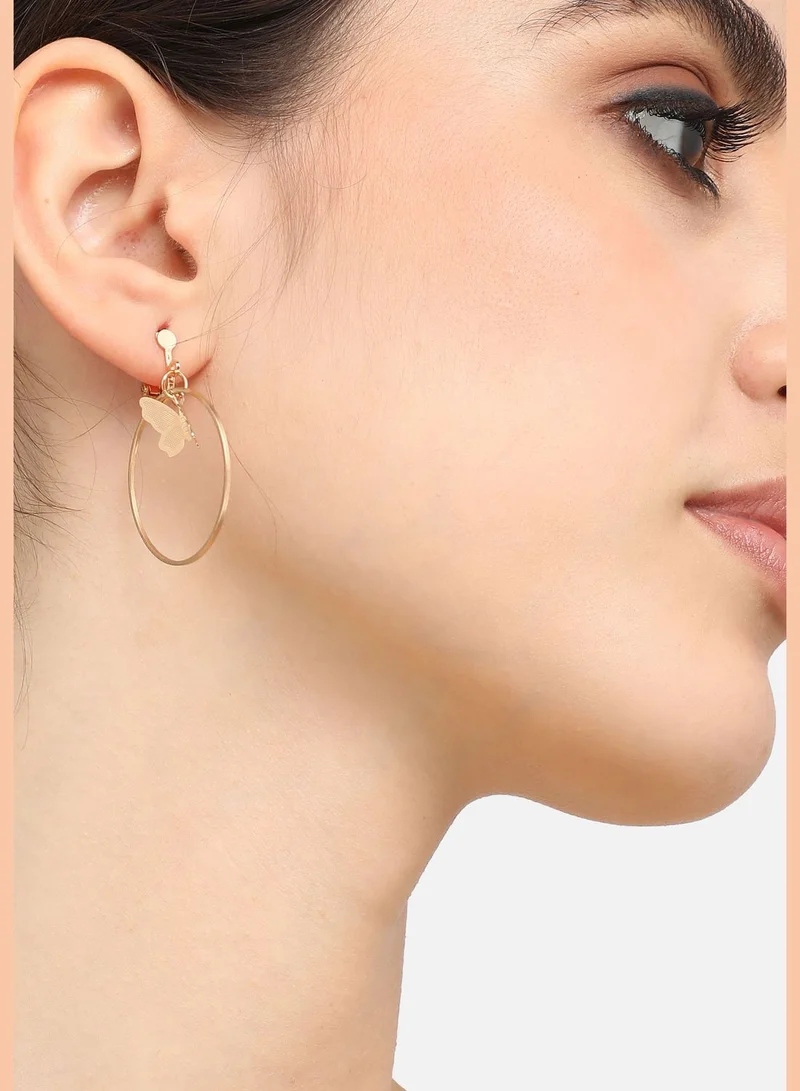 SOHI Gold Plated Designer Party Drop Earring For Women