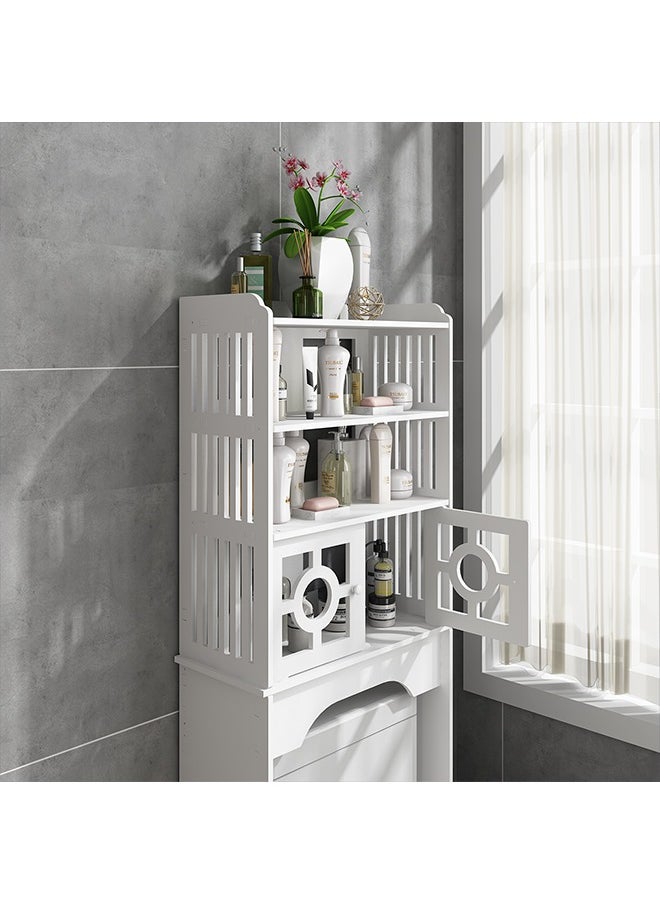 3 Shelf Towel Storage Rack Organizer Over The Toilet Bathroom Space Saver-White