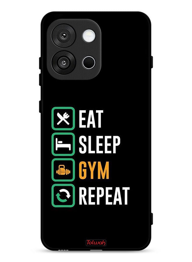 Tolwak OnePlus 13T Protective Case Cover Eat Sleep Gym Repeat - Image 1
