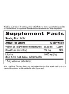 Country Life Llysine 1000Mg With B6 Supports Immune Health Promotes Collagen Renewal In Lips And Mouth 250Count Certified Gluten Free Certified Vegan  - Image 3
