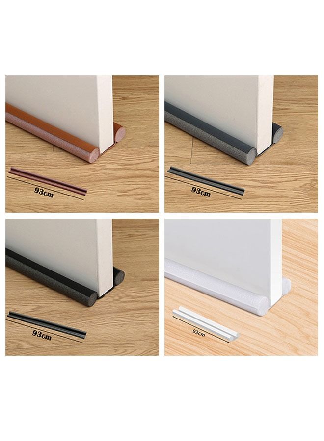زي سي إم - هابي شريط عزل من القطن الرغوي للباب السفلي للحد من الضوضاء مكون من 4 قطع متعدد الألوان 93 سم - Image 1