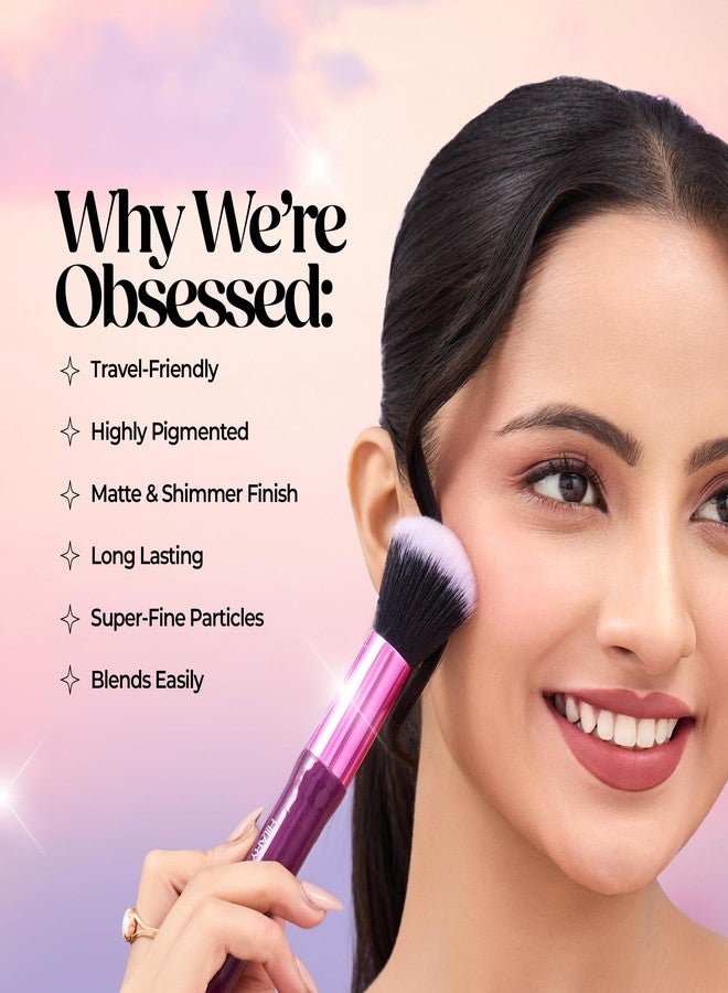 Hilary Rhoda Transform Face Palette | All-in-One | 9 Eyeshadows, 2 Blushes, Highlighter & Contour | Matte + Shimmer Finish | Highly Pigmented | Travel Friendly Makeup Kit (Little Drama - Shade 02) - 18g - Image 5