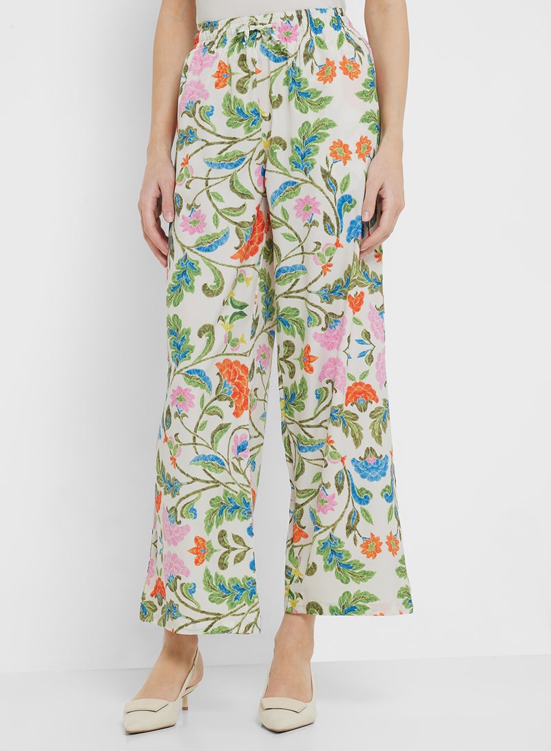 ايلا طقم قميص وبنطلون بطبعة زهور - Image 4