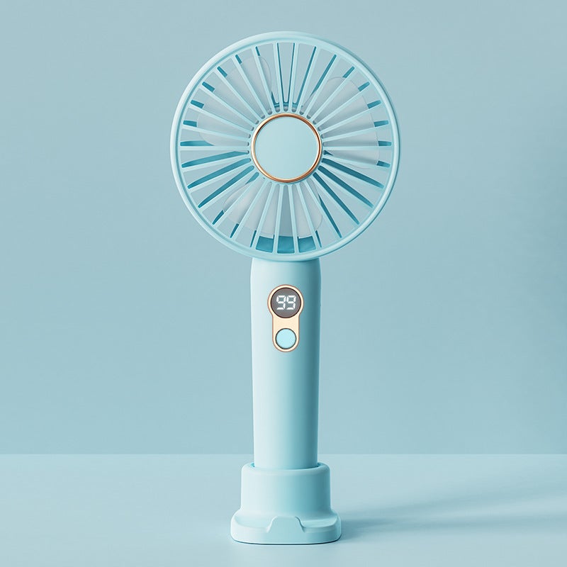 New Handheld Small Fan Charging Portable Portable Small Usb Students Hand Desktop Mini Fan - Image 1