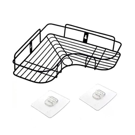 Bathroom Rack Shelf Organizer Wall Mounted Kitchen Rack Iron Wall Shelf 