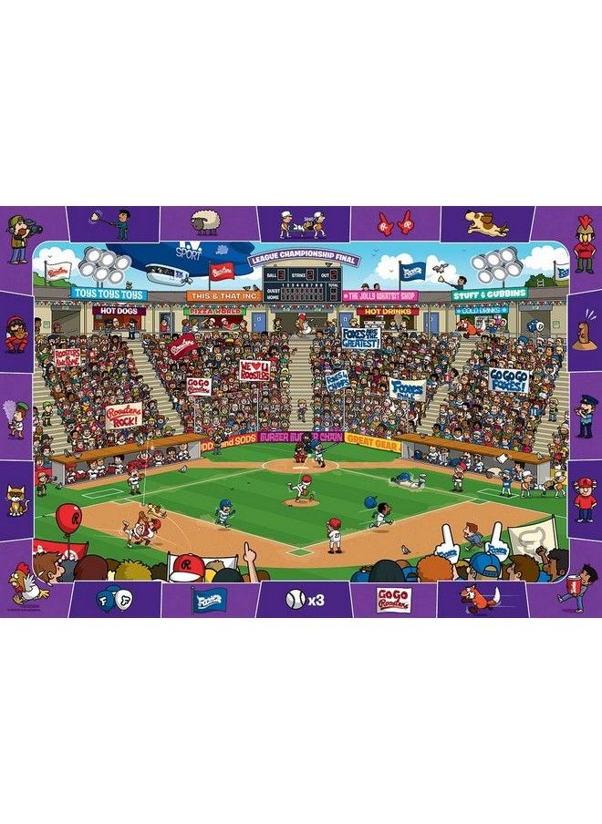 eurographics Baseball Spot And Find 100 Piece Puzzle  - Image 3