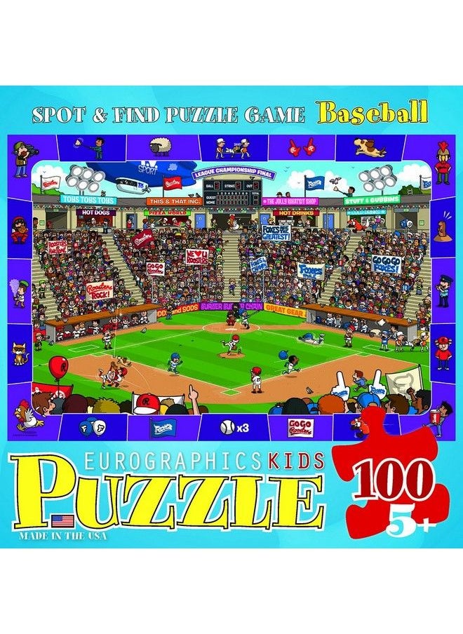 eurographics Baseball Spot And Find 100 Piece Puzzle  - Image 5