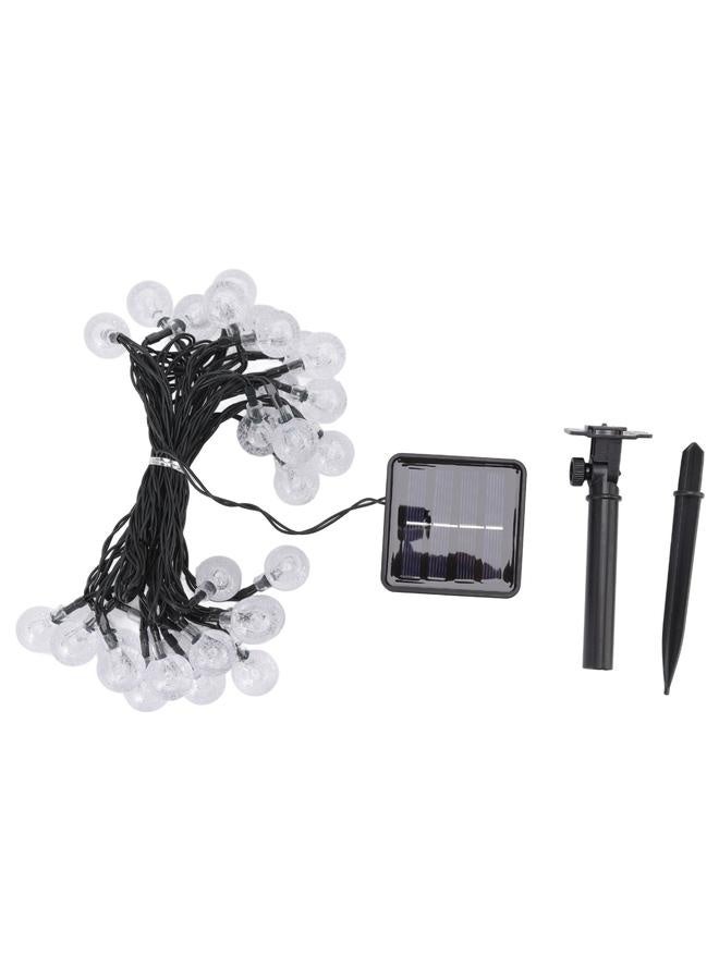 NIBEMINENT Outdoor Solar String Lights Decorative 8 Modes Waterproof 21.3ft 30 Bulbs LED Solar String Lights for Garden Patio Yard Colorful Light  - Image 1