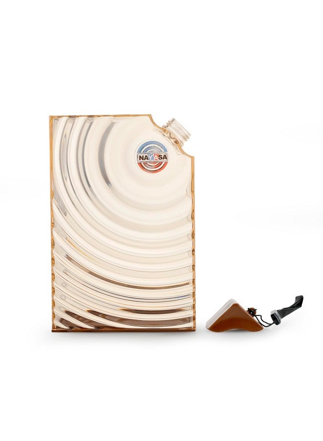 Nayasa Plastic Notebook Alpha Bottle | 580 ML | Slim Body And Notebook Style Water Bottle | Compact Size | Light Weight | Ideal Usage For School & College | 12.7 cm X 3.7 cm X 19 cm | Brown - Image 2