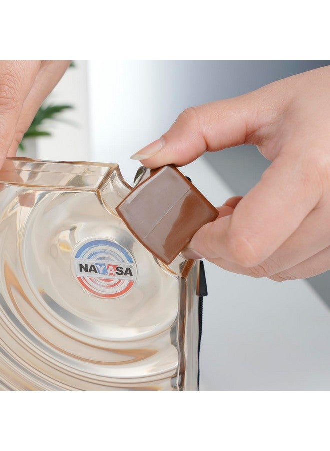 Nayasa Plastic Notebook Alpha Bottle | 580 ML | Slim Body And Notebook Style Water Bottle | Compact Size | Light Weight | Ideal Usage For School & College | 12.7 cm X 3.7 cm X 19 cm | Brown - Image 4