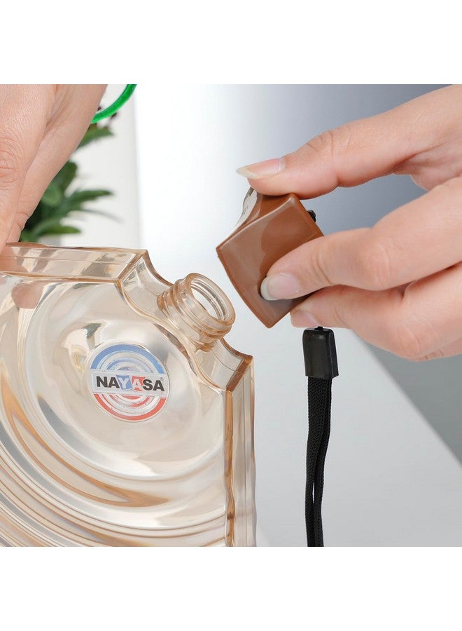 Nayasa Plastic Notebook Alpha Bottle | 580 ML | Slim Body And Notebook Style Water Bottle | Compact Size | Light Weight | Ideal Usage For School & College | 12.7 cm X 3.7 cm X 19 cm | Brown - Image 5