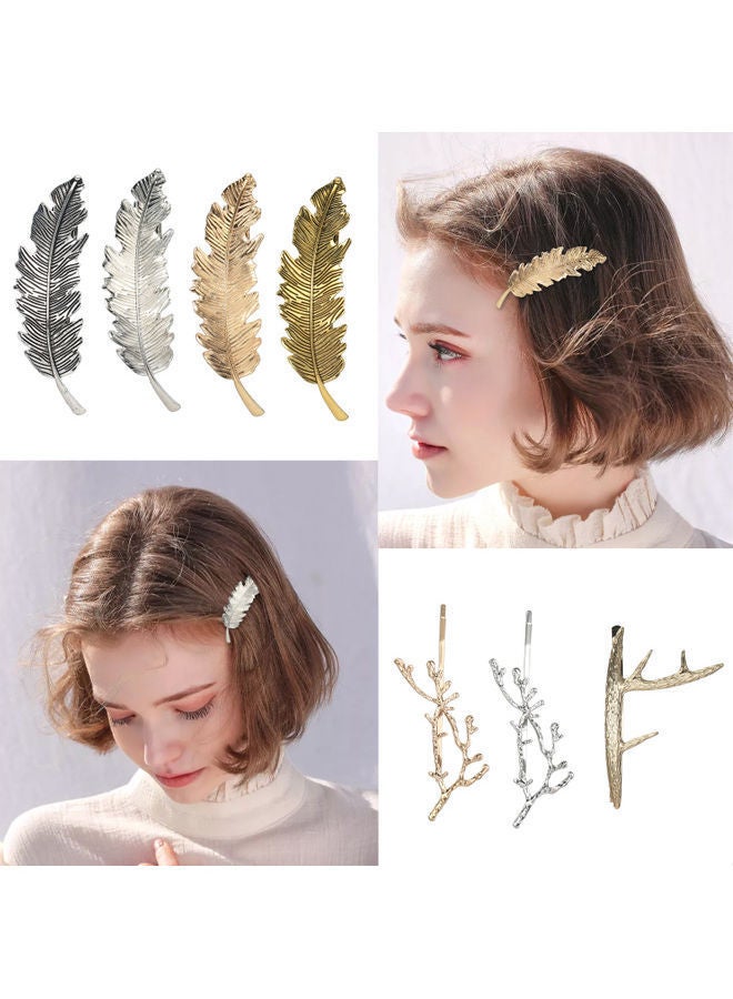 NIBEMINENT 7-Piece Fashion Hair Clips Multicolour - Image 3