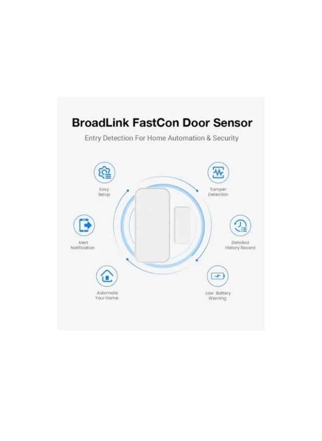 BroadLink SR4D Smart Door Sensor – Wireless, Alerts, Alexa Support