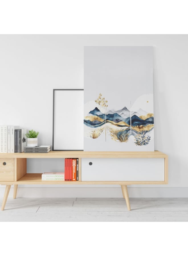 Home Gallery Blue Mountain Lake Printed Canvas wall art 120x80  - Image 1