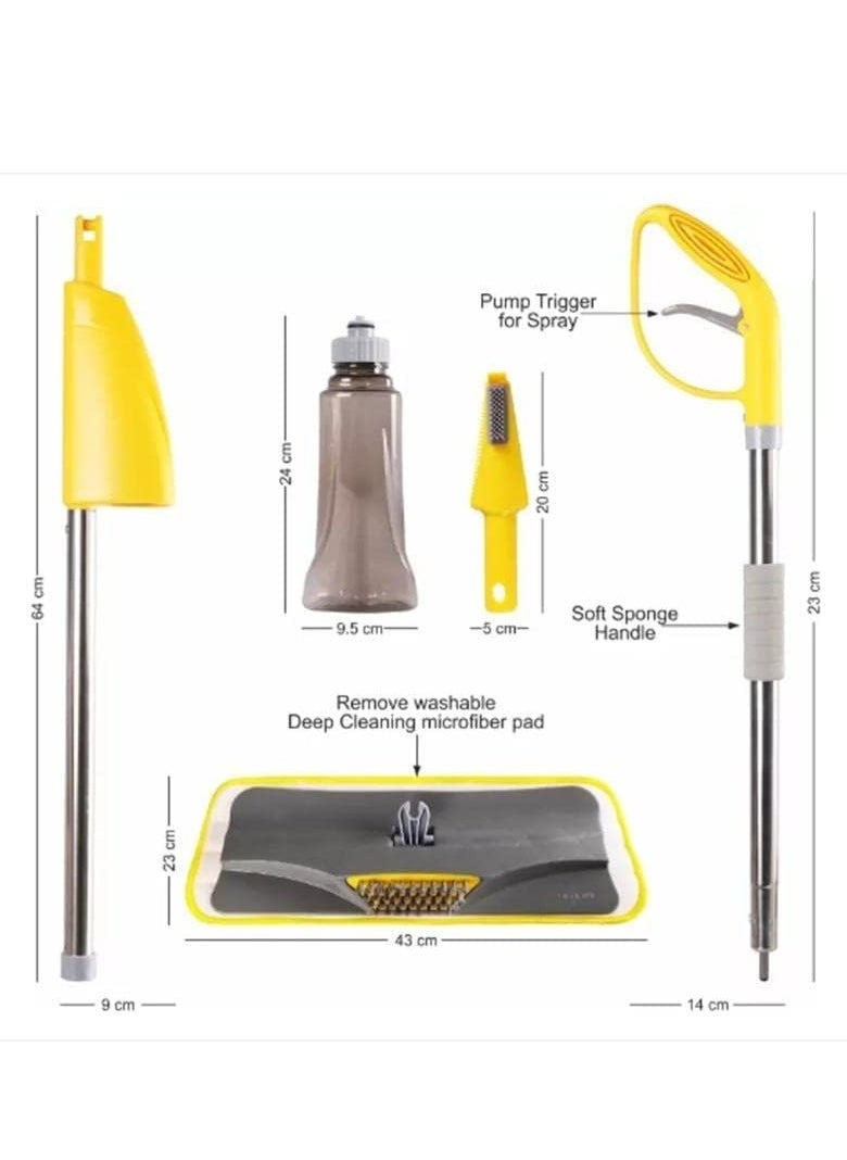 CLASSYTOUCH Spray Mop for Floor Cleaning |Wet Dry Microfiber with Refillable Bottle  - Image 3