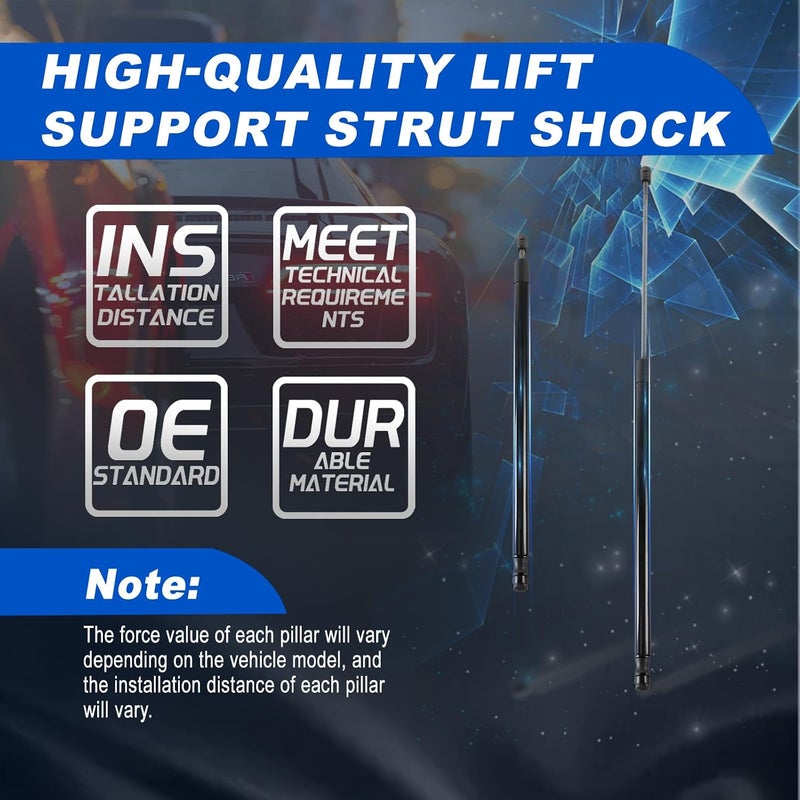 cycwer 2Pcs PM1102 Front Hood Lift Supports, Fits for 2007 2008 2009 2010 2011 Camry 2.4L 3.5L, Gas Springs Shocks Struts Replace# 6333, 5345006042 5345006041 Simple multifunctional build - Image 4