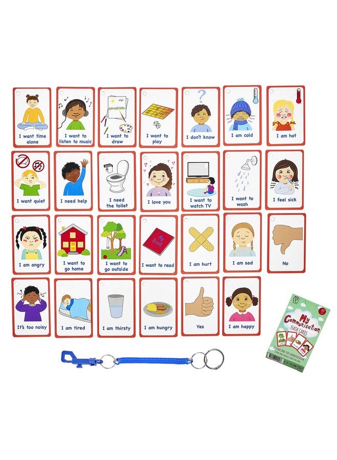 Amonev Special Needs My Communication Cards For Special Ed Speech Delay Non Verbal Children And Adults With Autism 27 Flash Cards For Visual Aid Or Cue Cards  - Image 3