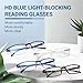 TERAISE Anti UV Reading Glasses 4 Pairs Blue Light Blocking Reader Womens Mens 150X - Image 4