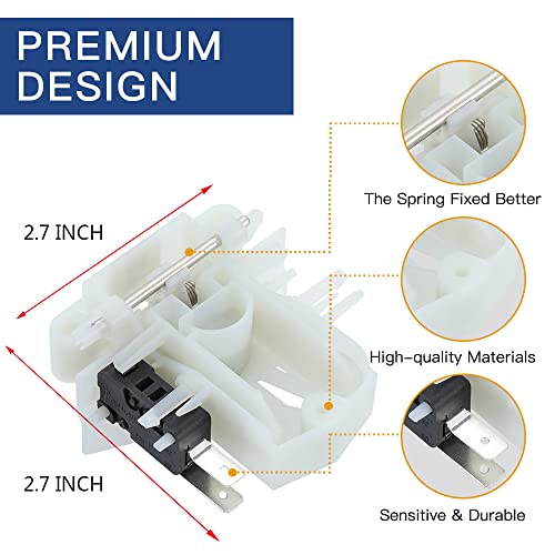 Reyhoar Dishwasher Door Latch DW80F600UTS DW80J3020US, DD81-02132A DD81-01629A Dishwasher Door Switch Lock Replacement for Samsung Dishwashers, DW80K5050US DW80R5060US DW80R5061US DW80F800UWS - Image 3